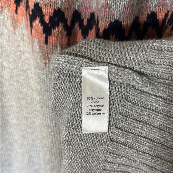 Maurices Gray Fair Isle Knit Sweater - Picture 3 of 5